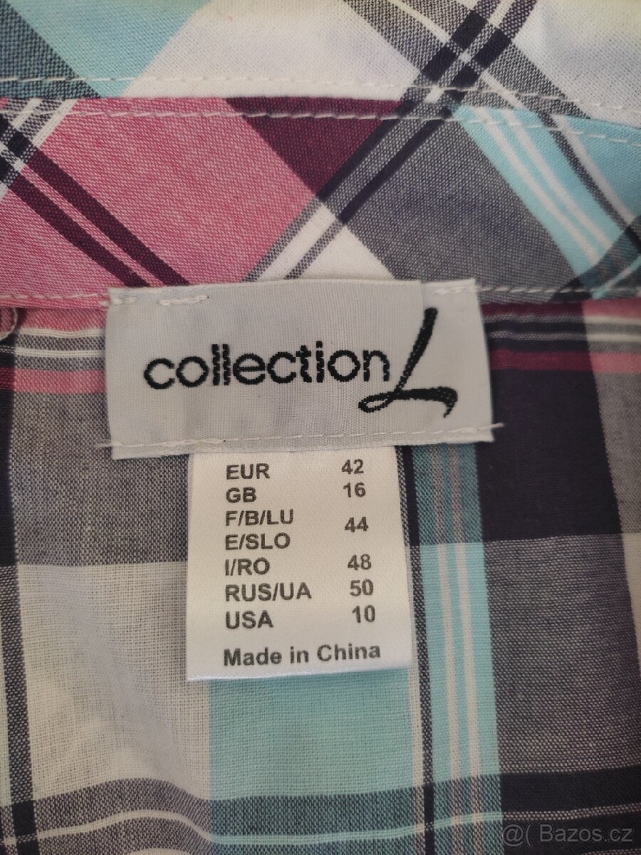 Dámská halenka na zip vel. 42 NOVÁ - 2