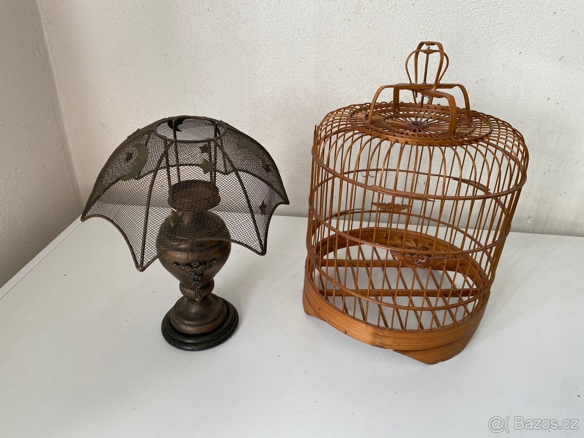 Dekorační svícen a klec - 2