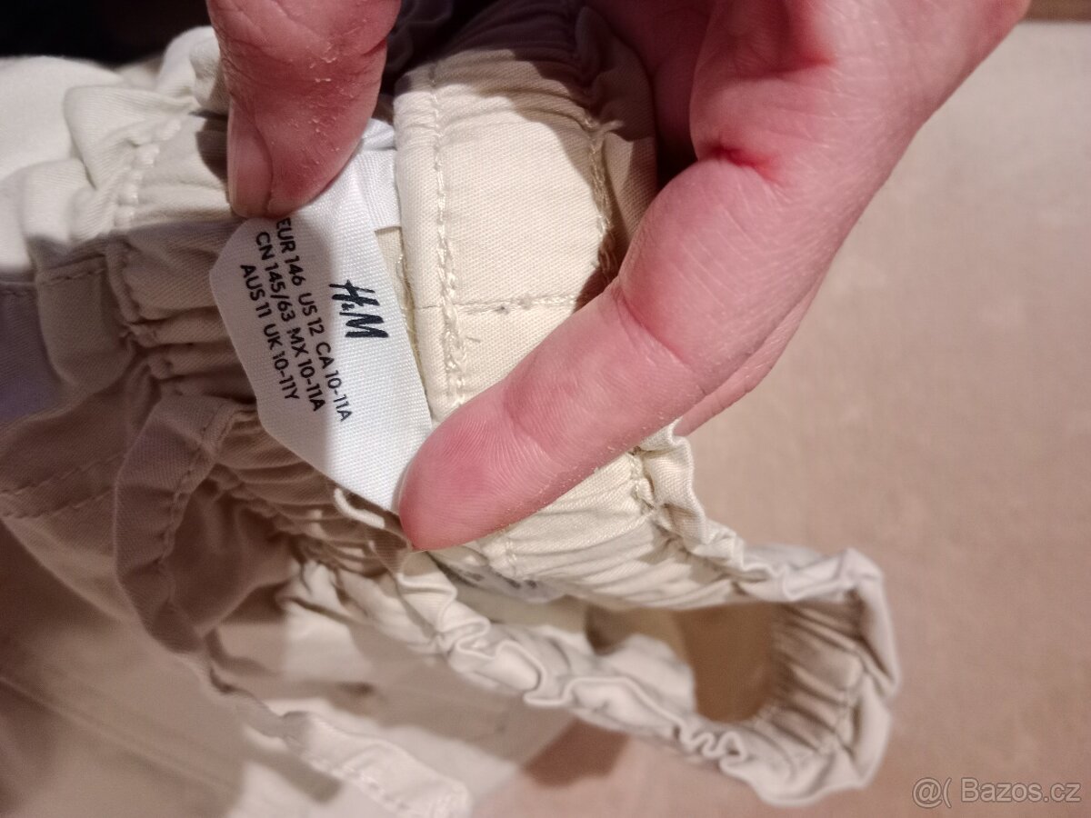 Široké plátěné kalhoty - 2