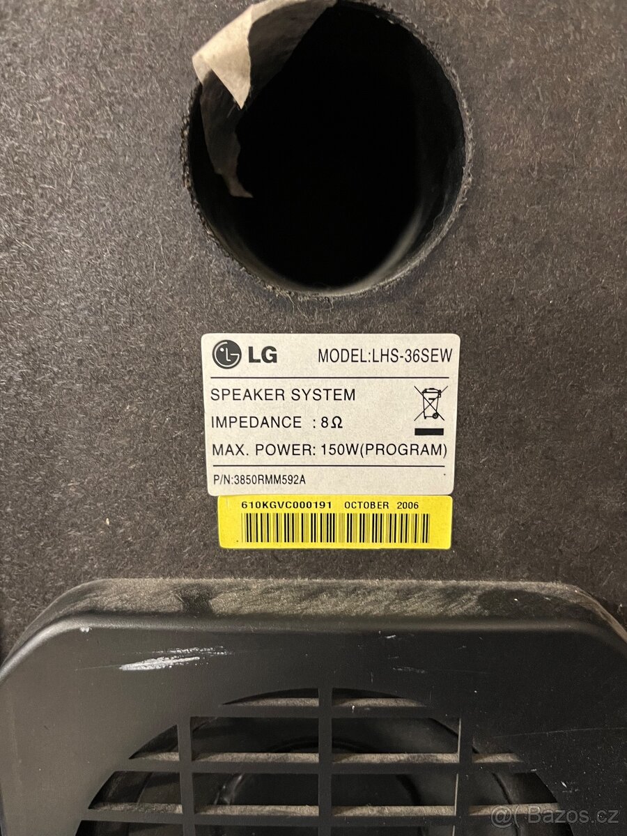 Subwoofer LG 150W - 2