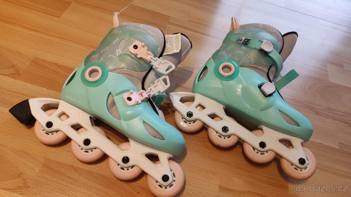 Oxelo Dětské brusle Play 5 mátové - 2