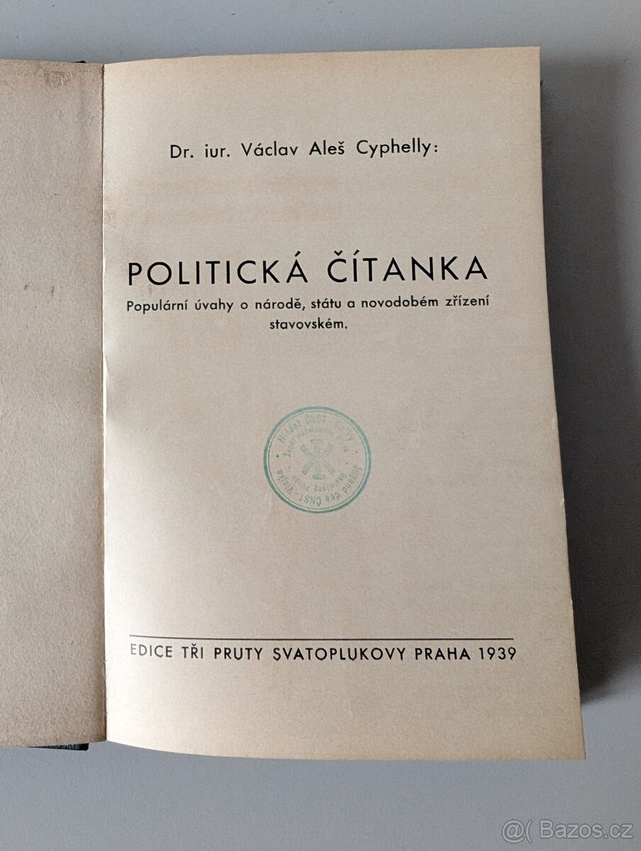 Politická čítanka - V.A. Cyphelly - 2