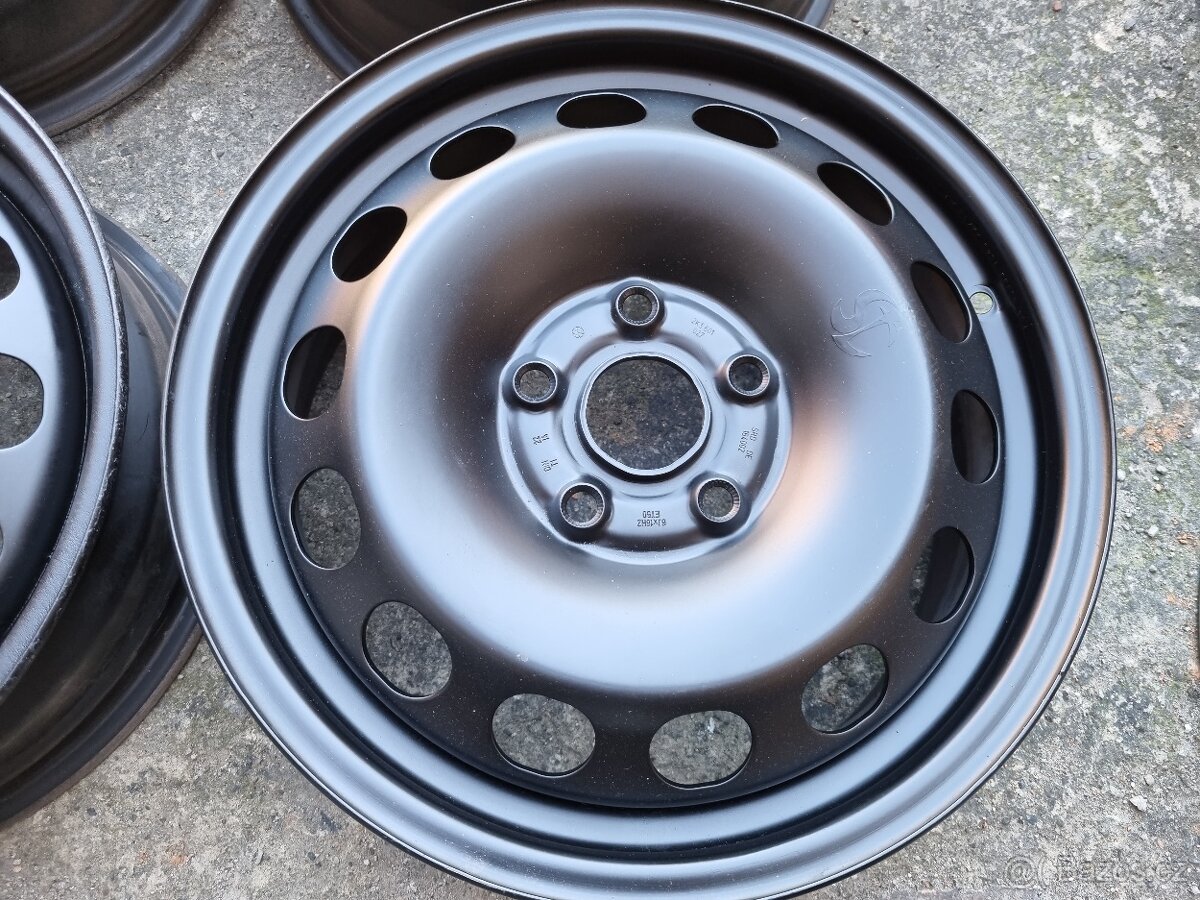 Plechové disky 16" 5X112 J6,5 ET50 Škoda VW Seat - 2