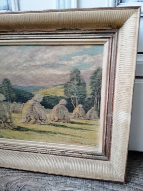 OBRAZ ORIGINÁL „SNOPY NA POLI“ AUTOR E. HORÁK 1951 - 2