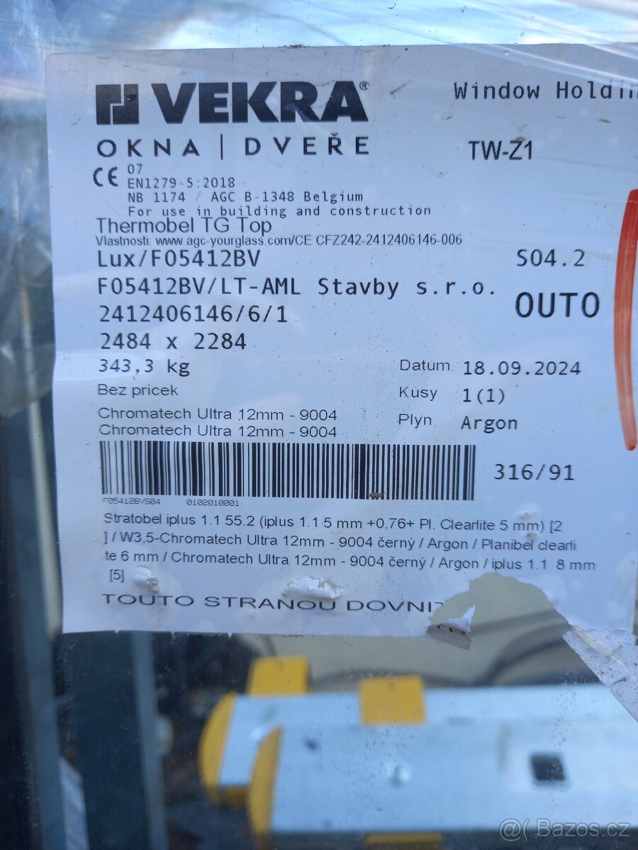 trojsklo pro HS portál atd 2484x2284 343kg - 2