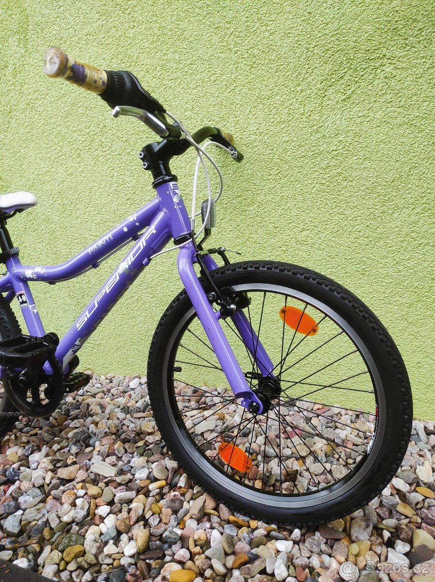 Značkové dětské kolo Superior 20" (fialová) - 2