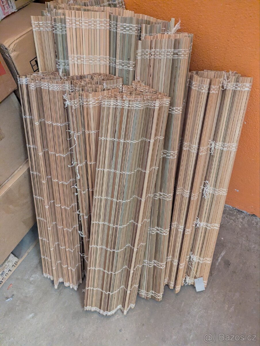 Rohož, rákos, stínění - 15 rolí za 1500,- - 2