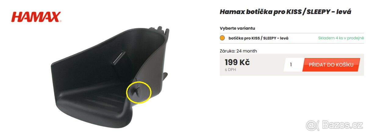 HAMAX Kiss červeno černá - 2