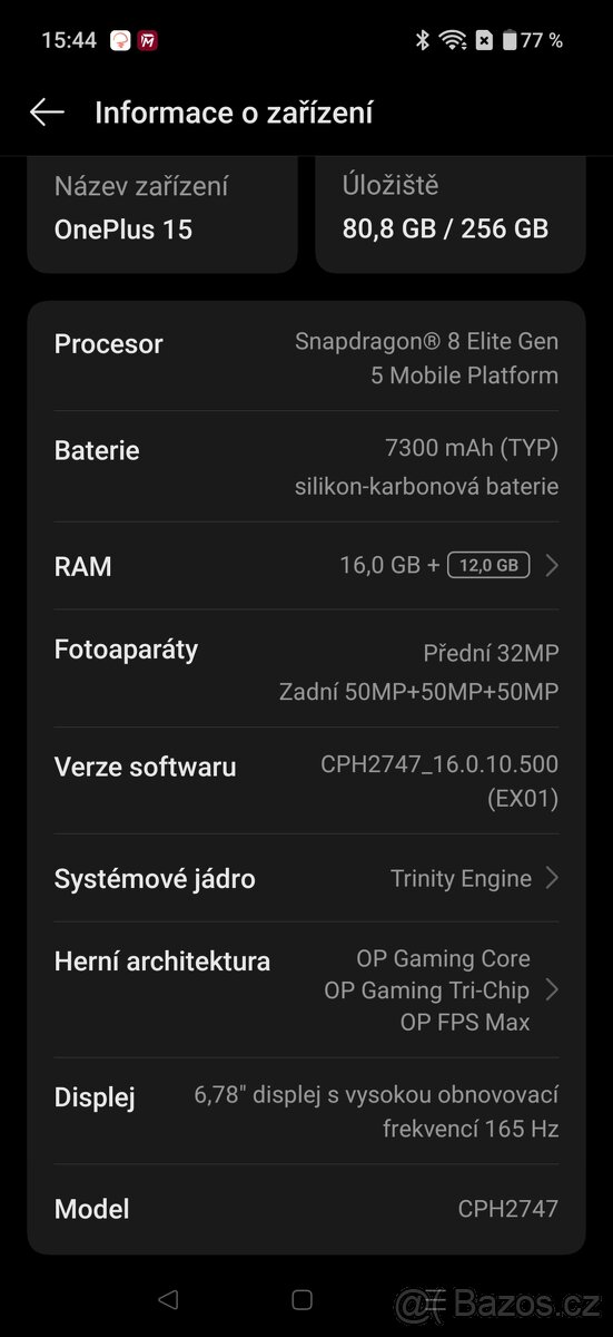 Oneplus 15 16/256GB - 2