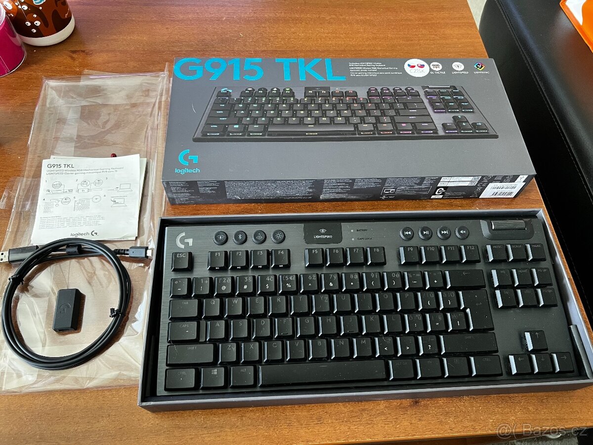 Herní mechanická klávesnice Logitech G915 TLK CZ - 2