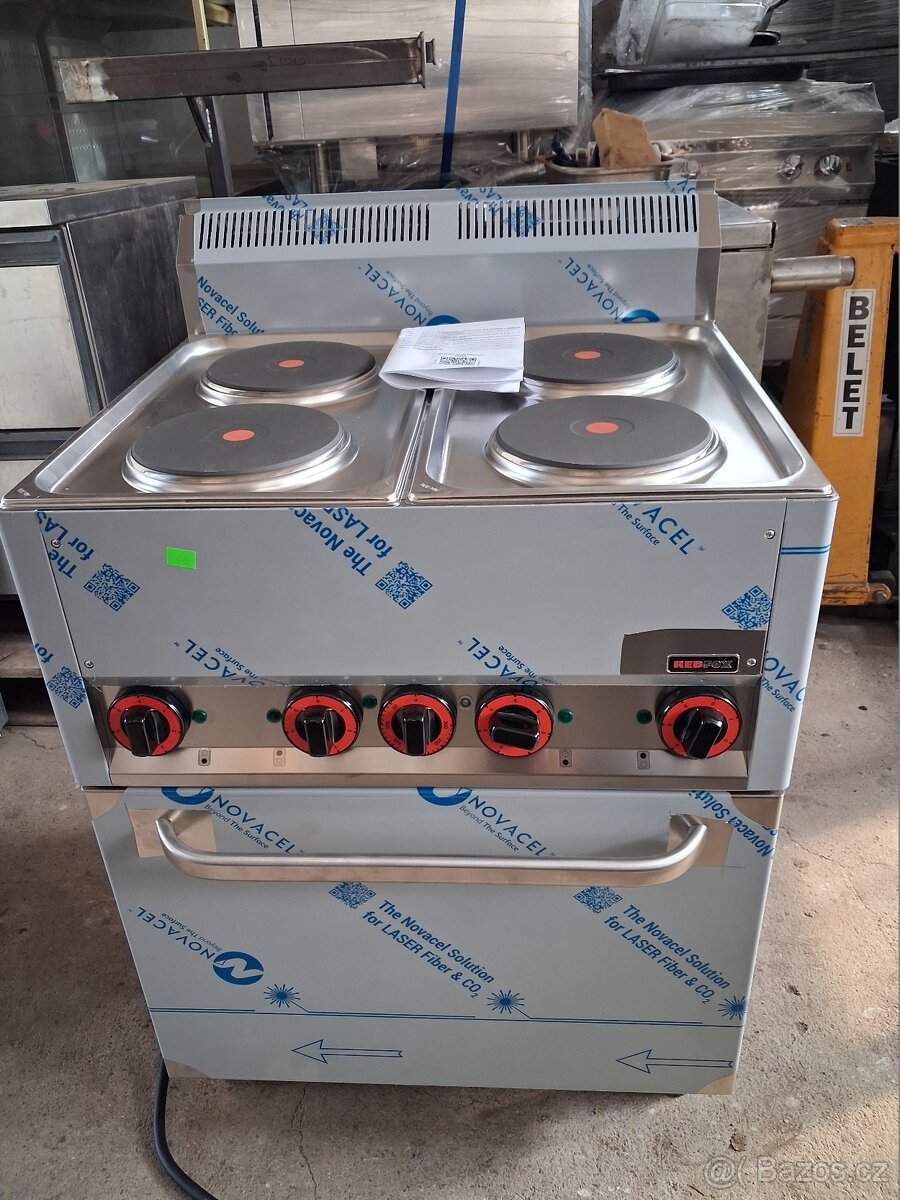 El. sporák RedFox SPT60ELS s horkovzdušnou pecí, NOVÉ - 2