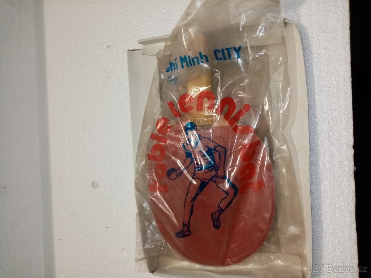 Retro ping pong pálka nepoužitá a míčky - 2