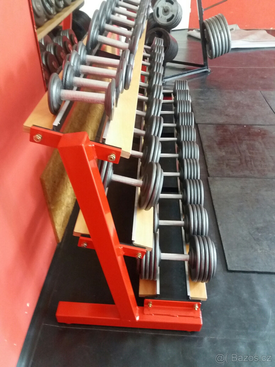 Profi pevné jednoruční činky 2,5-100kg NOVÉ - 2