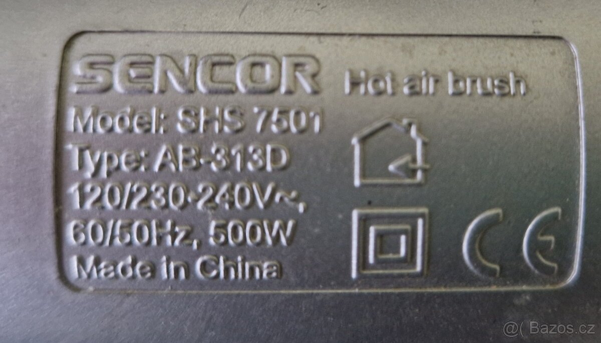 Horkovzdušná kulma na vlasy, kulmofén Sencor - 2