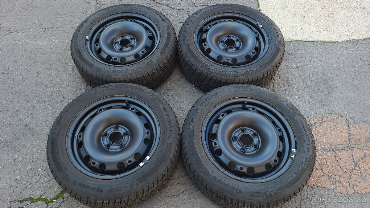 Zánovní zimní kola 15" 5x100 Škoda Rapid, Fabia 3 - 2