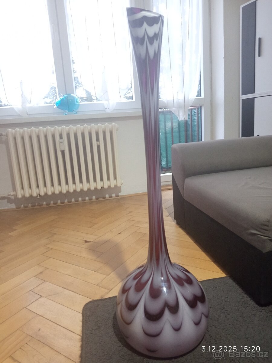 Váza od sklářů z Janstejna úplně nová bez známky používání - 2