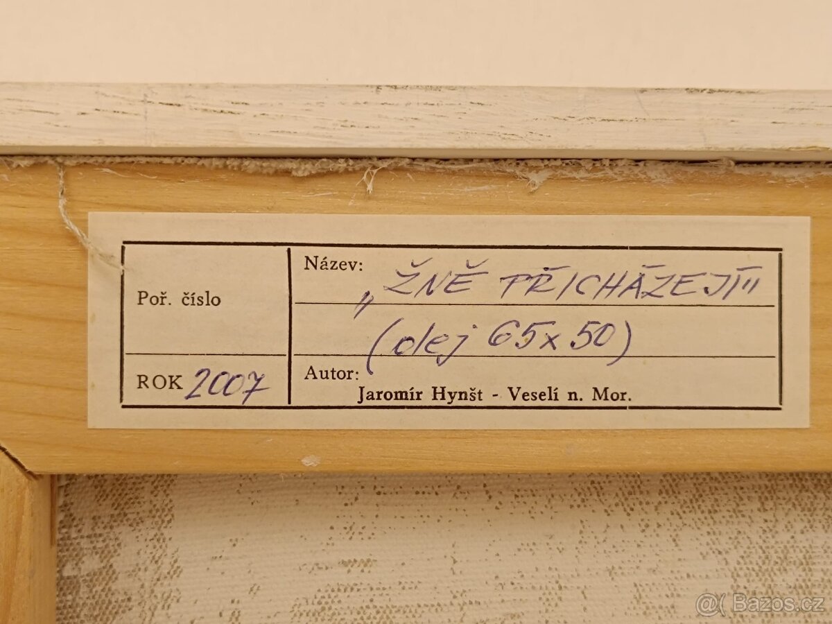 Obraz Jaromír Hynšt, Žně přicházejí, olej plátno 52x67 - 2