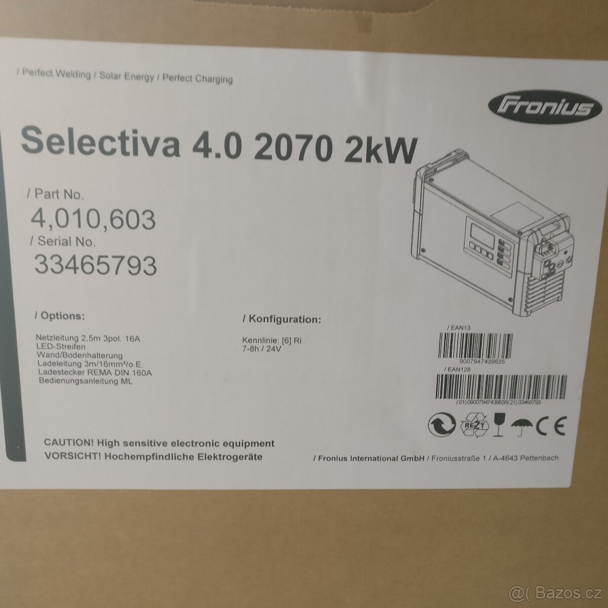 Nabíječka trakčních baterií 24V Fronius Selectiva 4.0.2070 - 2