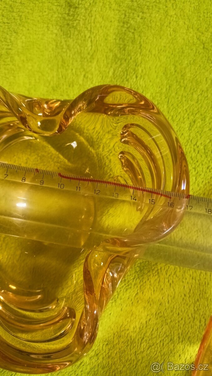 Mísa a popelník hutní sklo - 2