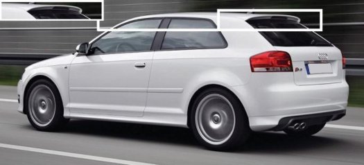 S3 spoiler Audi A3 03-12 - 2