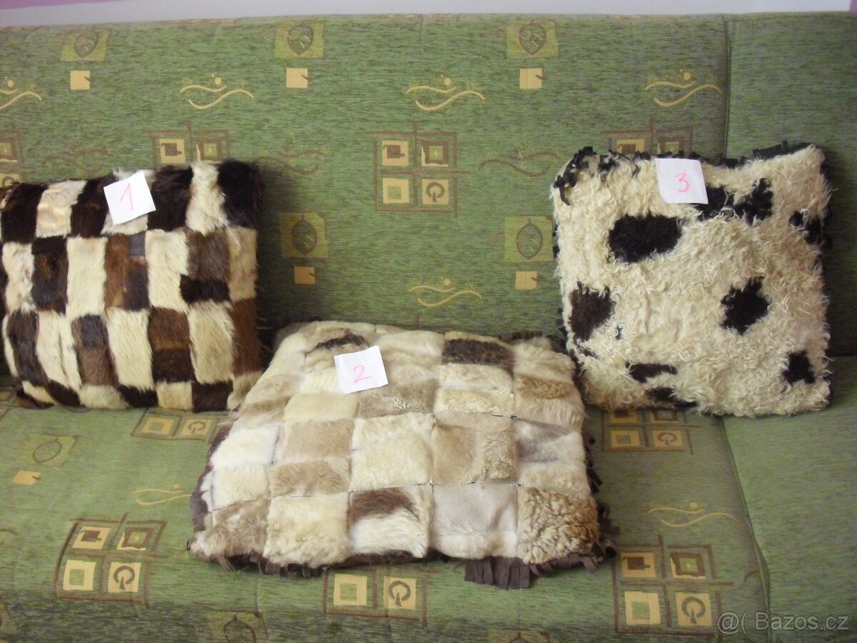 Kožešinové polštářky - 2
