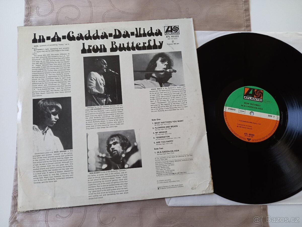 IRON BUTTERFLY „In A Gadda Da Vida /Atlantic 1968/ neskorsi - 2