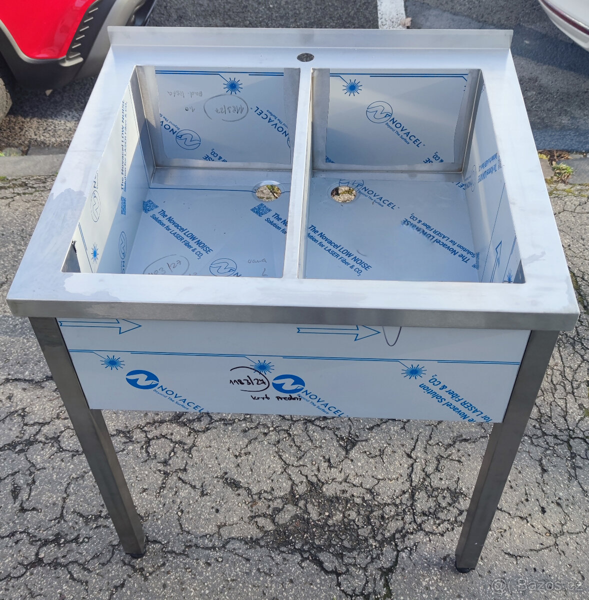 dvojdřez, gastro nerezový nábytek - 2