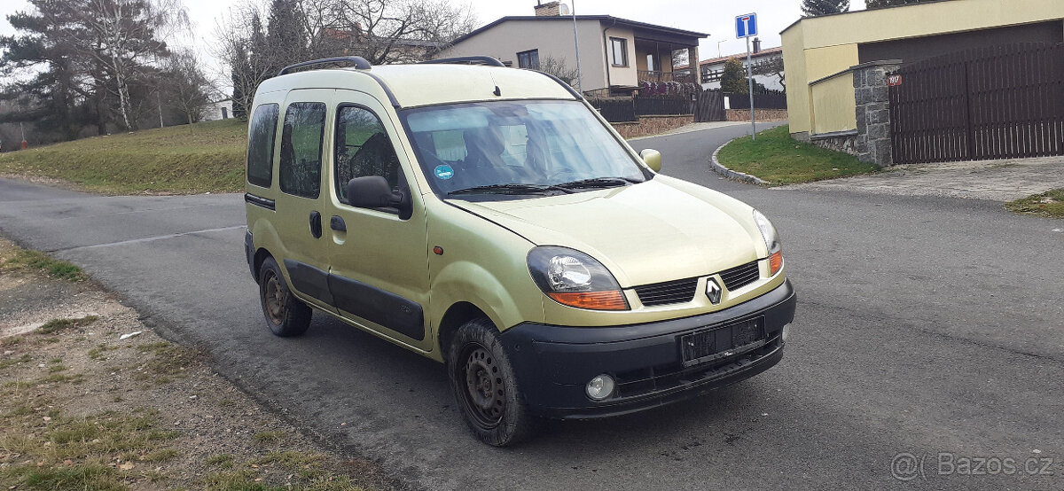 Renault Kangoo 1.2 16V, najeto 165 tisíc, 5 místné, rok 2004 - 2