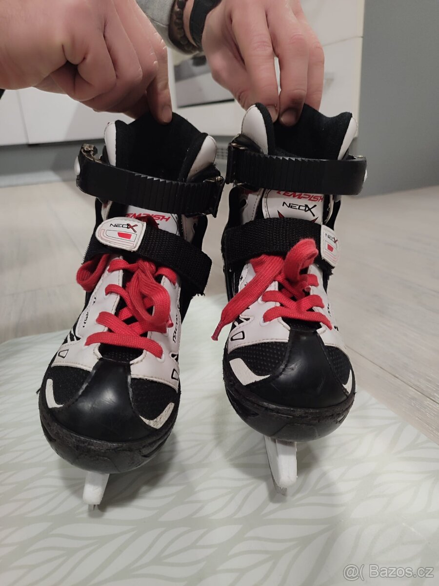 Rostouci dětské brusle na led i jako koleckove,vel.29 az 33 - 2