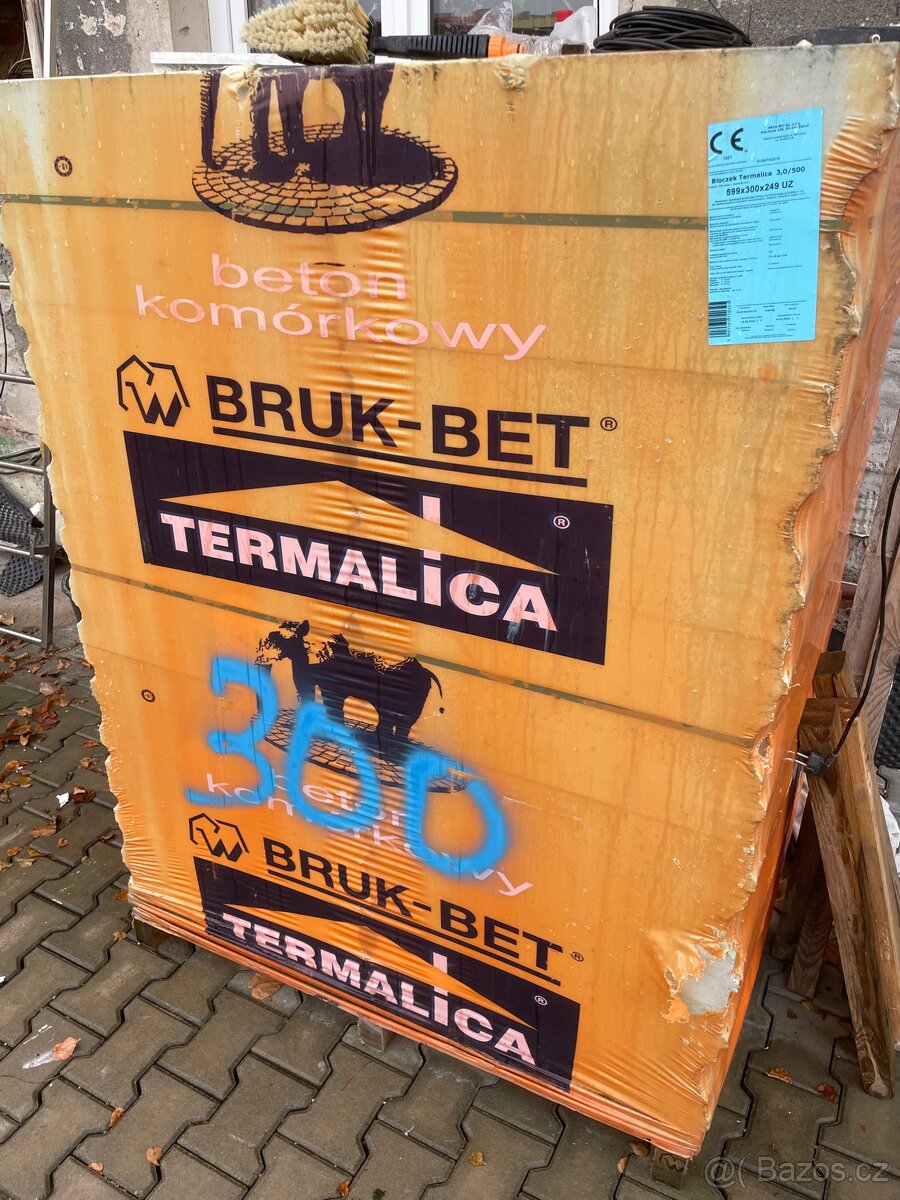 🧱 Tvarnice Termalica T2,5–400 – 65 ks, NOVÉ – 120 Kč/ks - 2