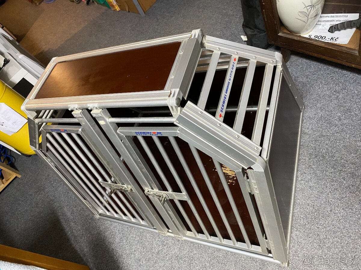 PŘEPRAVNÍ BOX NA PSA SCHMIDT-BOX š.100 x hl. 72 x v.74 cm - 2