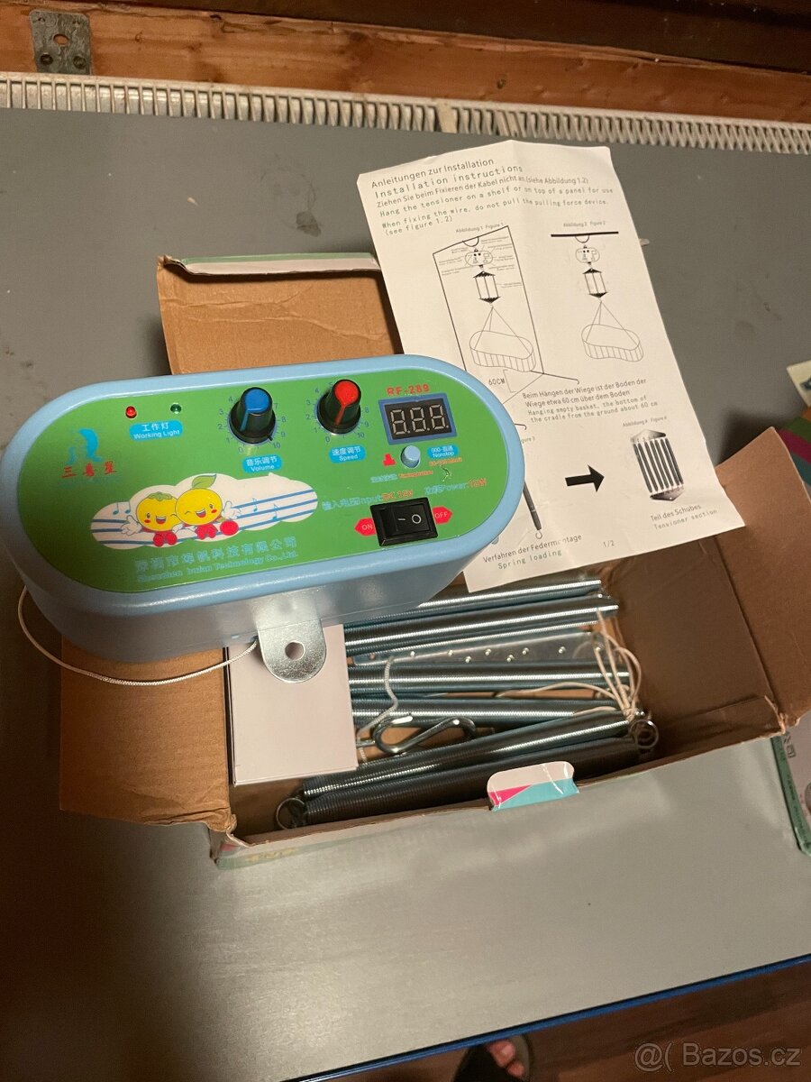 Elektronická dětská pružinová kolébka - 2