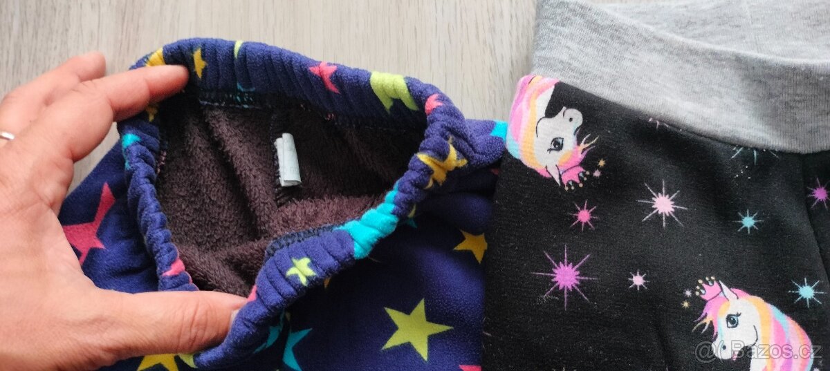 Zateplené legíny vel. 98-104 - 2