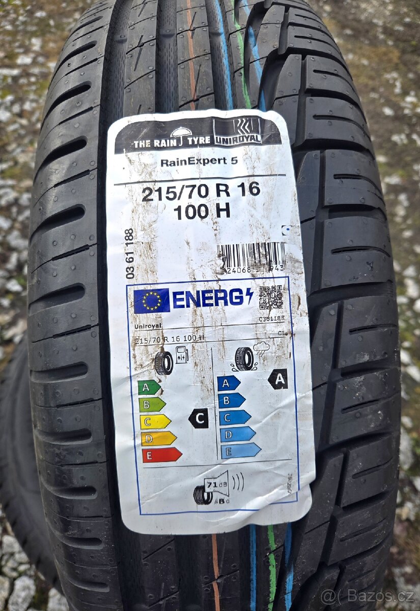 2ks nových letních pneu Uniroyal 215/70/16 - 2