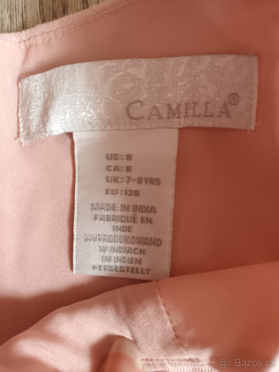 Světle růžové šaty, vel. 7 - 8 let - 2