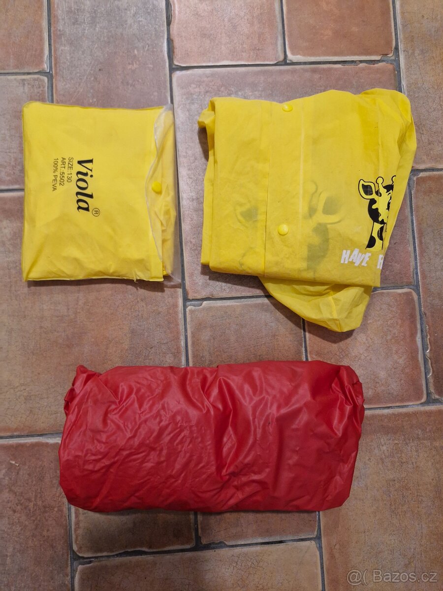 Cyklokraťasy , pláštěnky, 2x výstražná vesta - 2