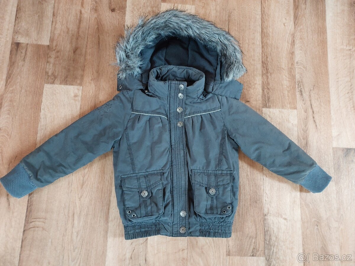 Dívčí zimní bunda - vel.104 - 110 - 2