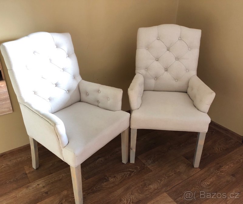 Rustikální barokní křesla 4 kusy - 2