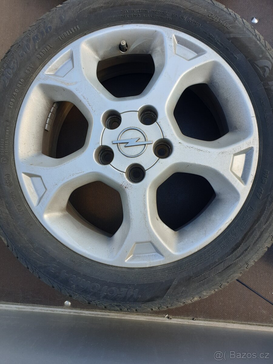 Alu disky + pneu opel - 205/50/16 - 2