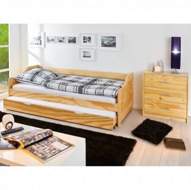 Jednolůžko dřevěná postel s přistýlkou LAURA - 2