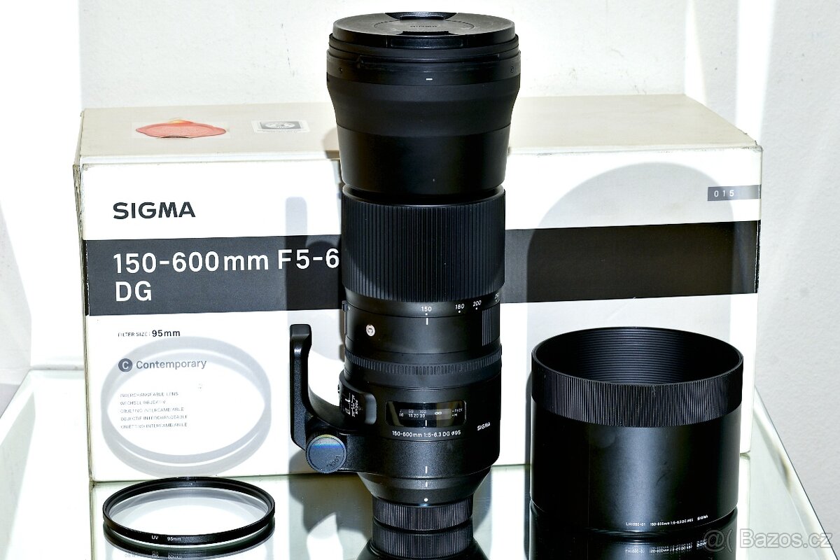 Nikon Sigma 150-600mm DG OS + UV + neopren TOP STAV - 2