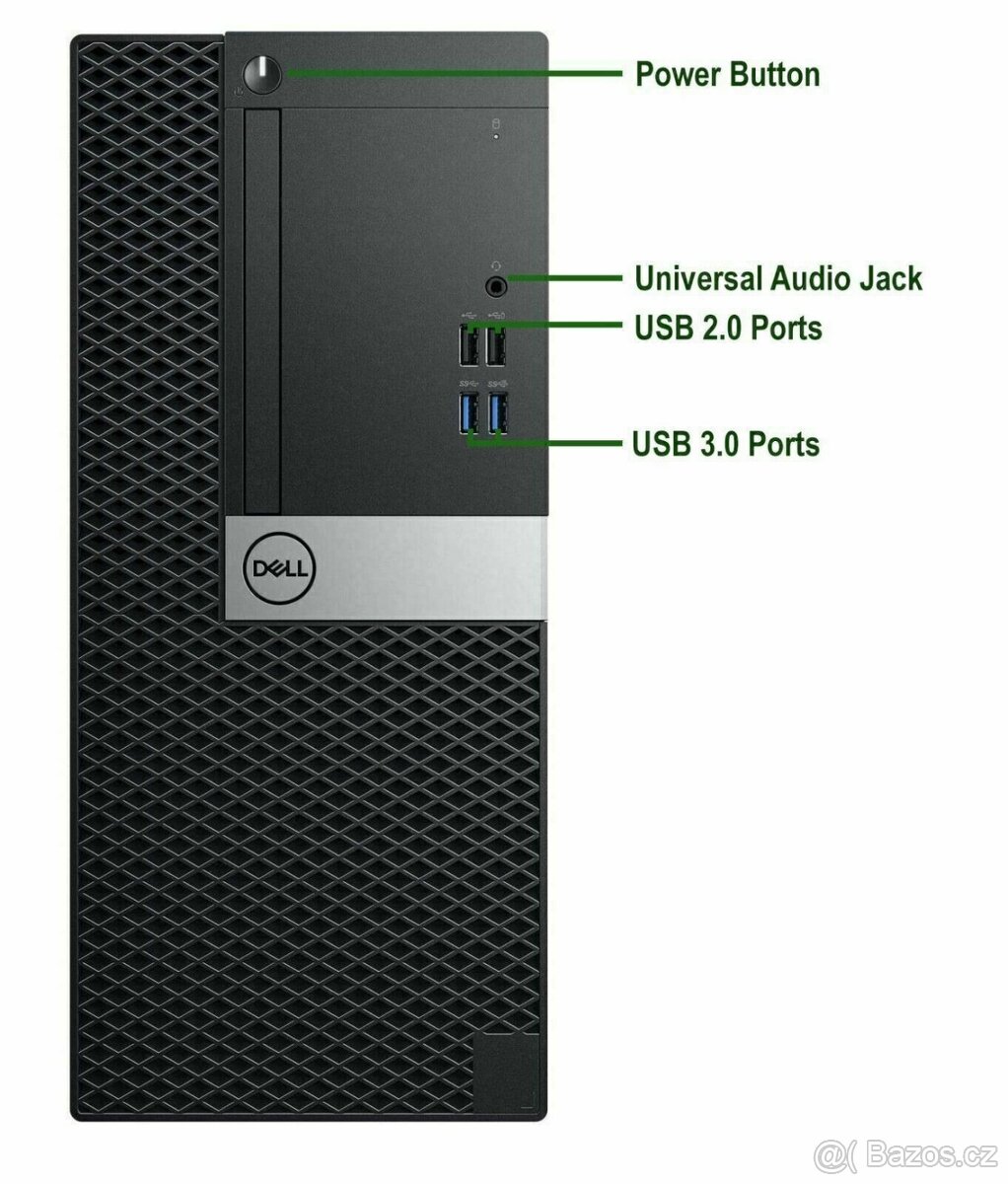 PC SET DELL,16GB DDR4,SSD,AOC 24´nový,WIN 11,zár. - 2