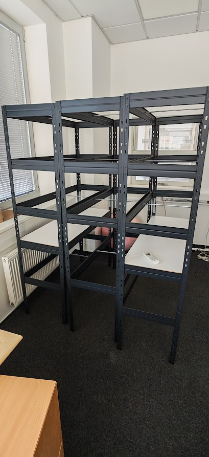 Kovový policový regál - 2