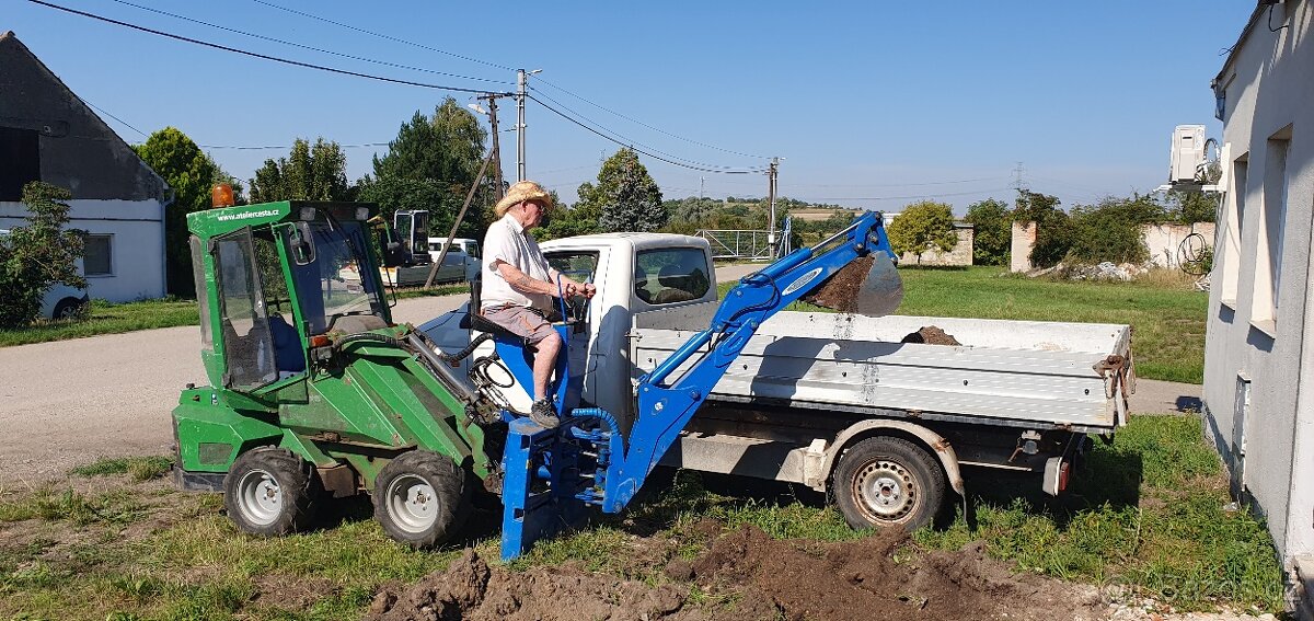 Podkop - bagr - pro Avant, Multione, lopaty 40 a 25cm - 2