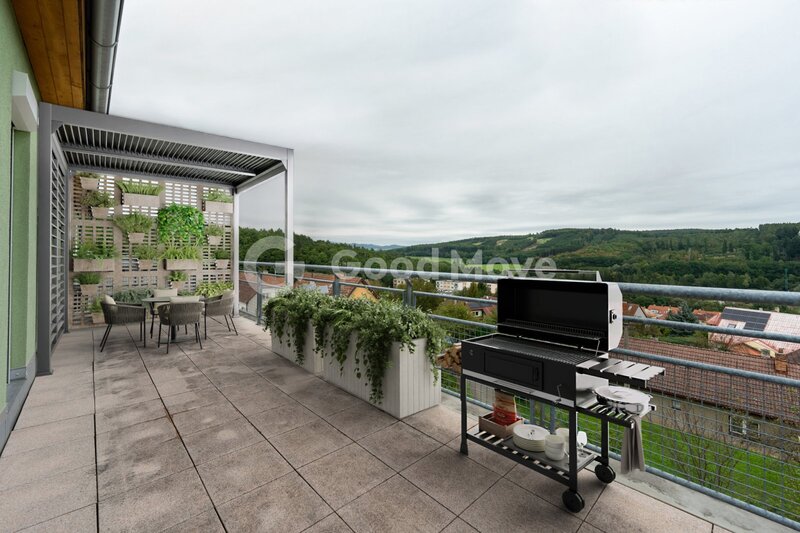 Prodej nadstandardního bytu 1+kk s velkou terasou Zlín - Vrš - 2