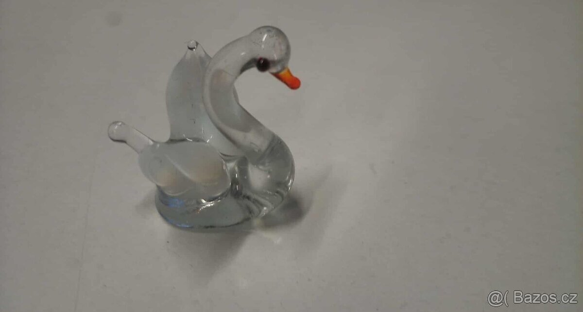 sošky zvířátek - sloni, labuť, kočka (různé materiály) - 2