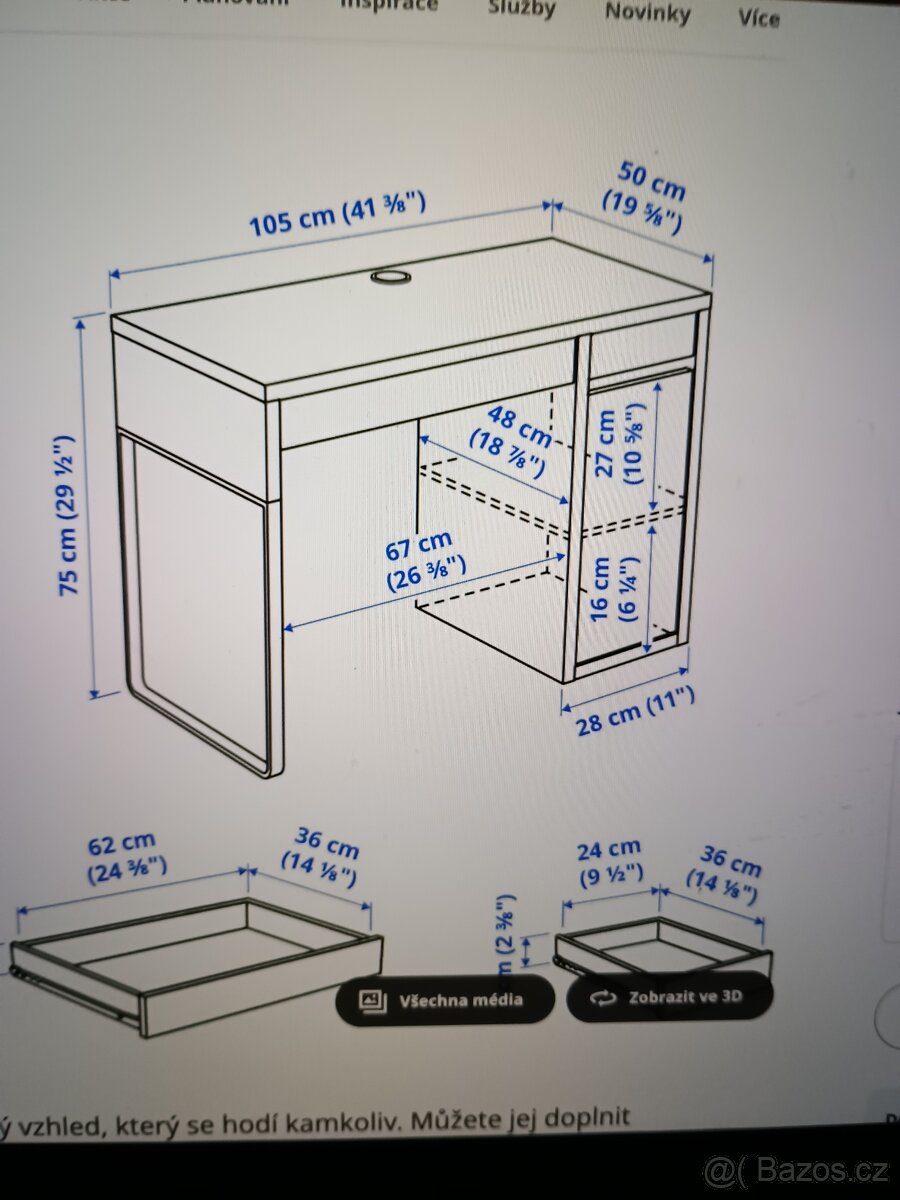 Pc stul ikea MICKE - 2