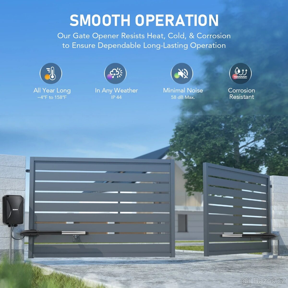 Pohony na dvoukřídlou bránu se zárukou až do 2x500kg - 2