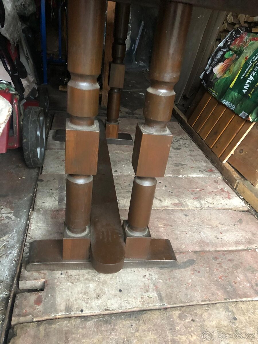 Masivní dubový stůl + 6 židlí - 2