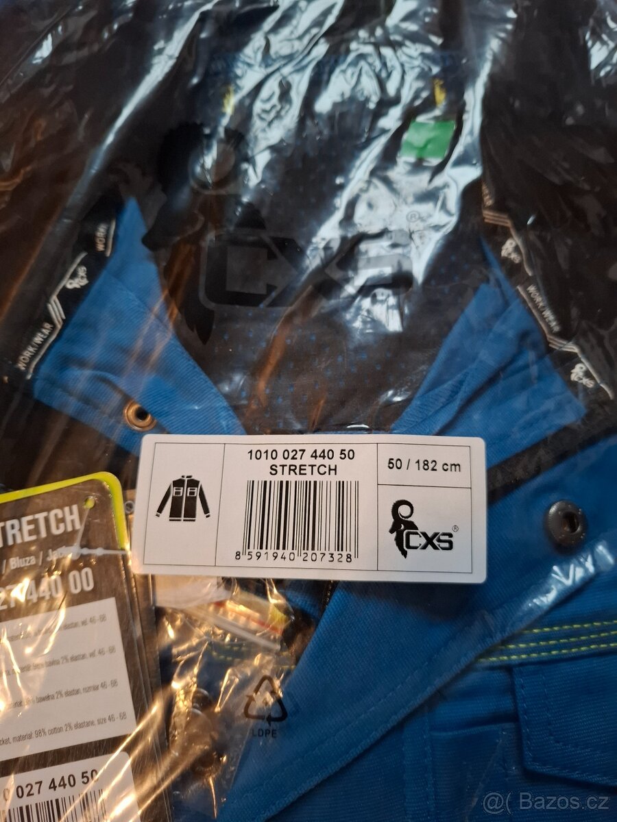 Montérková bunda CXS stretch, vel 50/182 cm - 2